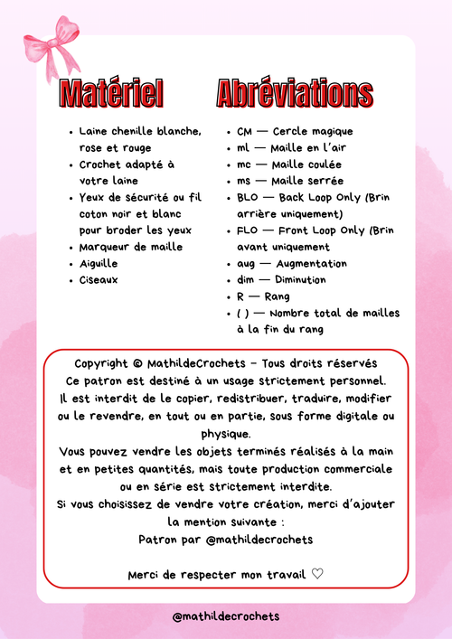 Patron de la tortue noeud 🎀