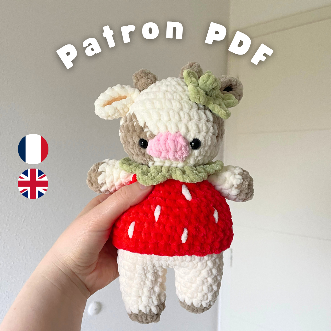 Patron de Mimi la vachette fraise 🍓🐮